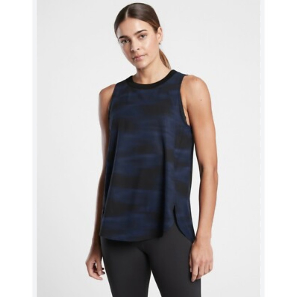 Athleta Momentum Tank Top Snakeskin Print Sleeveless Athletic Top